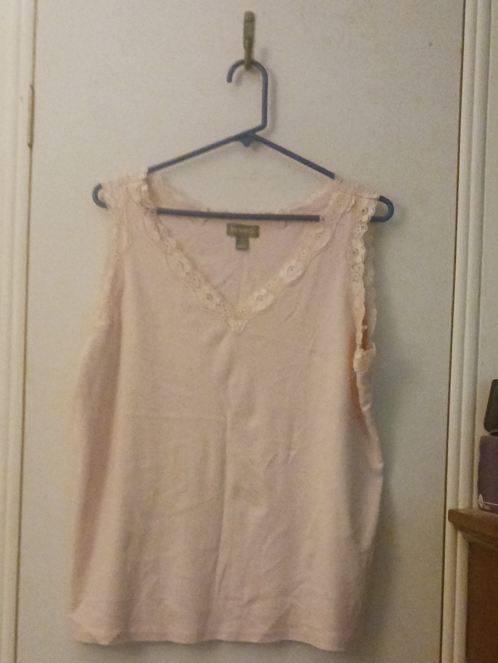 Style & Co. Lace-Trim V-Neck Cream Camisole